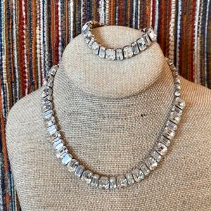 Vintage FENICHEL Rhinestone Necklace & Bracelet